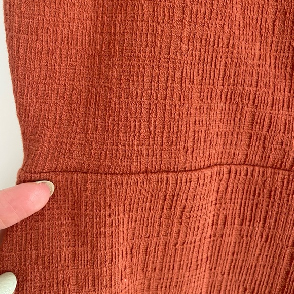 Sleeveless Button-Front Mini Dress / MEDIUM / AFTERGLOW RED- Madewell - Picture 6 of 9